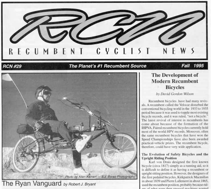 Recumbent Cycle News -- RCN
